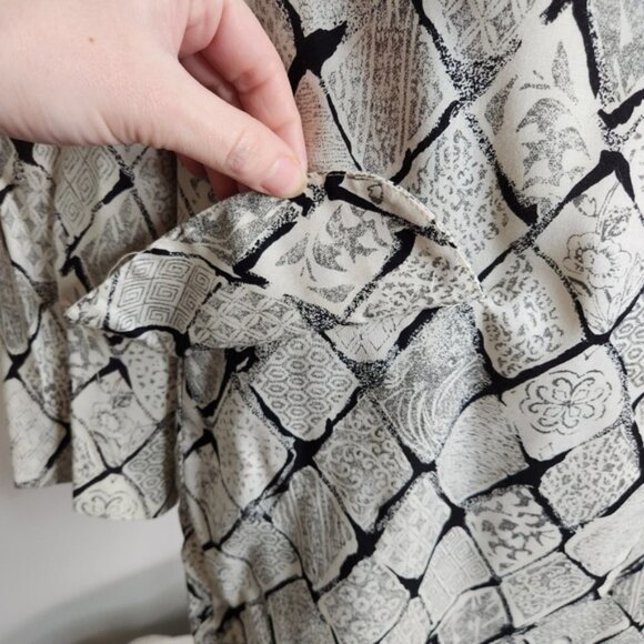 SOLD Vintage "Les Modes Jolibel" White Diamond 1 Button Blazer Plus Size 14 - Picture 10 of 13